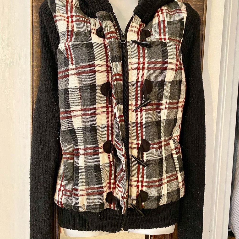 Plaid Front Jacket